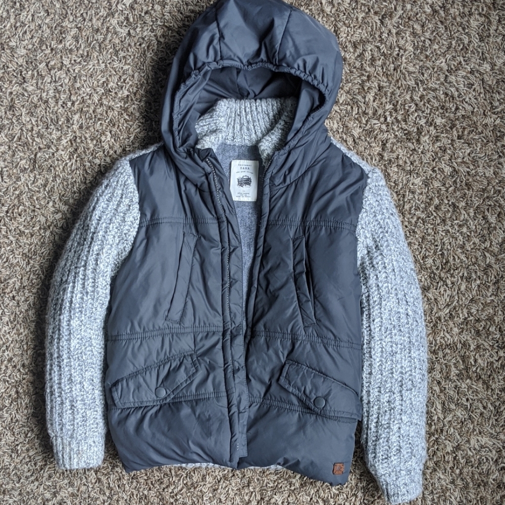 Zara Boys Knit Jacket Size 7